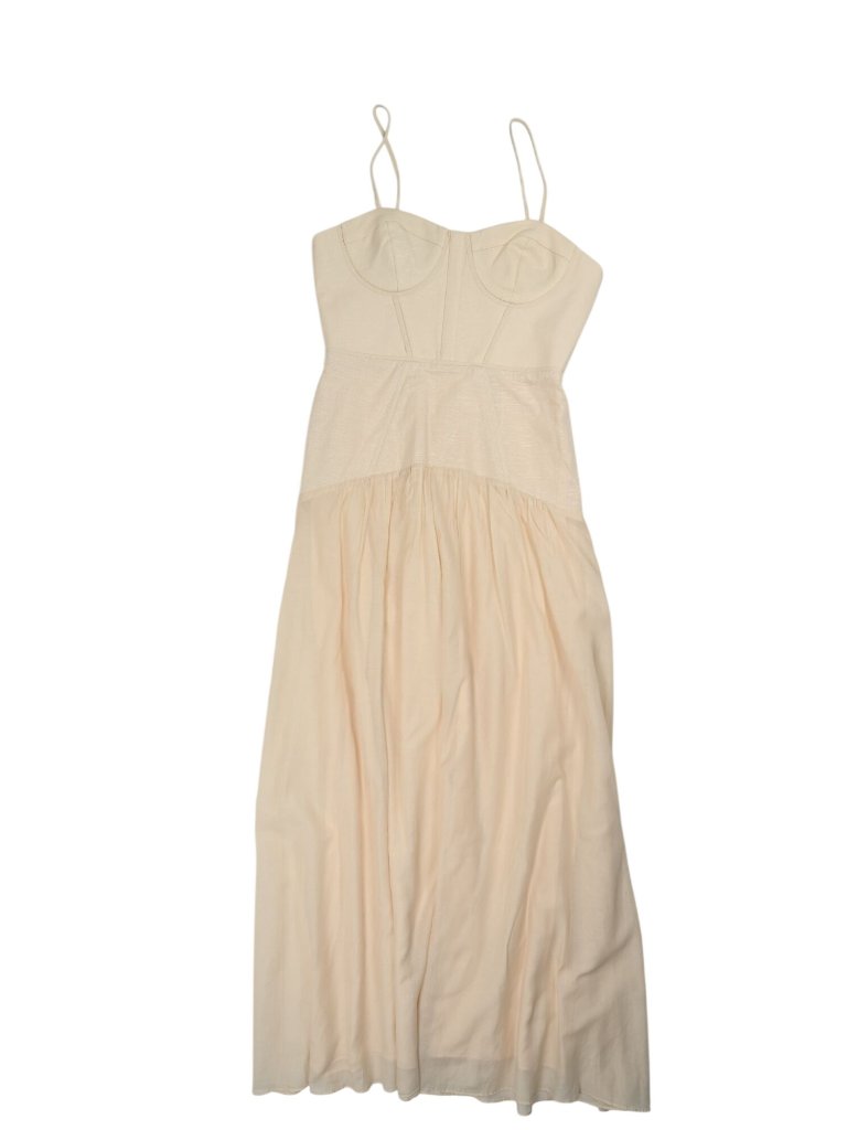 Cami Nyc Palermo Linen Corset Dress In Bone